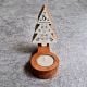 Handcrafted Wooden Christmas Tree T Light Set of 5